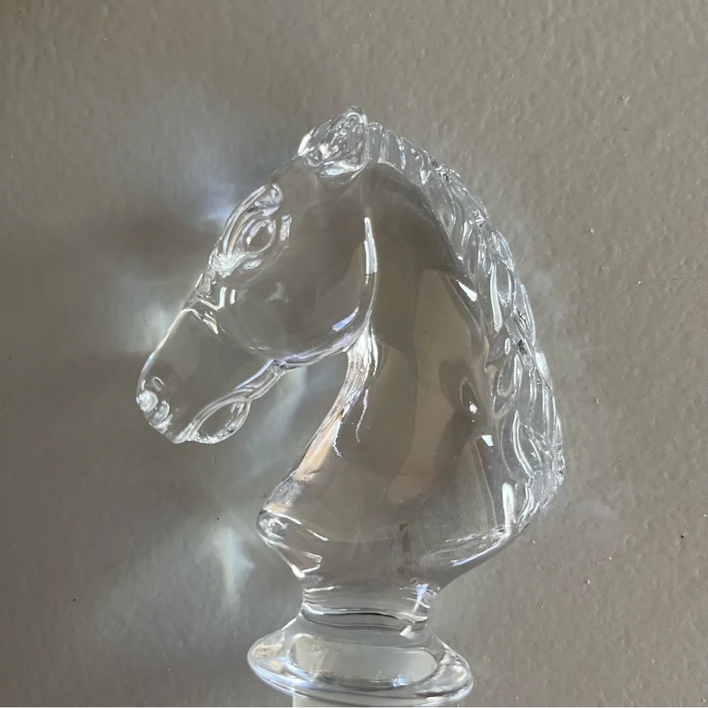 Vintage crystal horsehead
